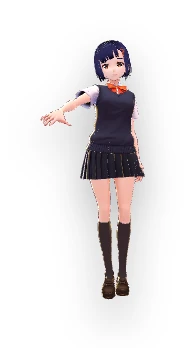 Koechara Desktop modeで立っている標準キャラクター。